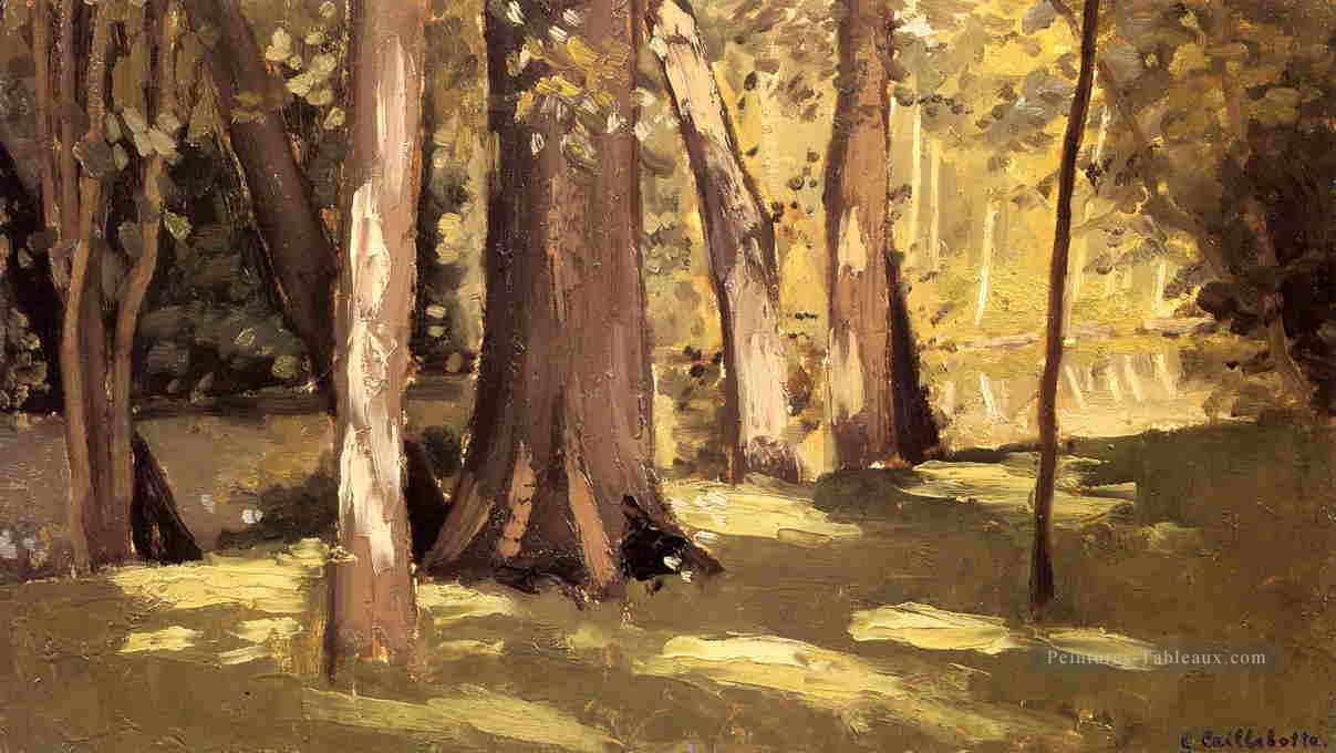 L’Effet Yerres de Lumière paysage Gustave Caillebotte Peintures à l'huile
